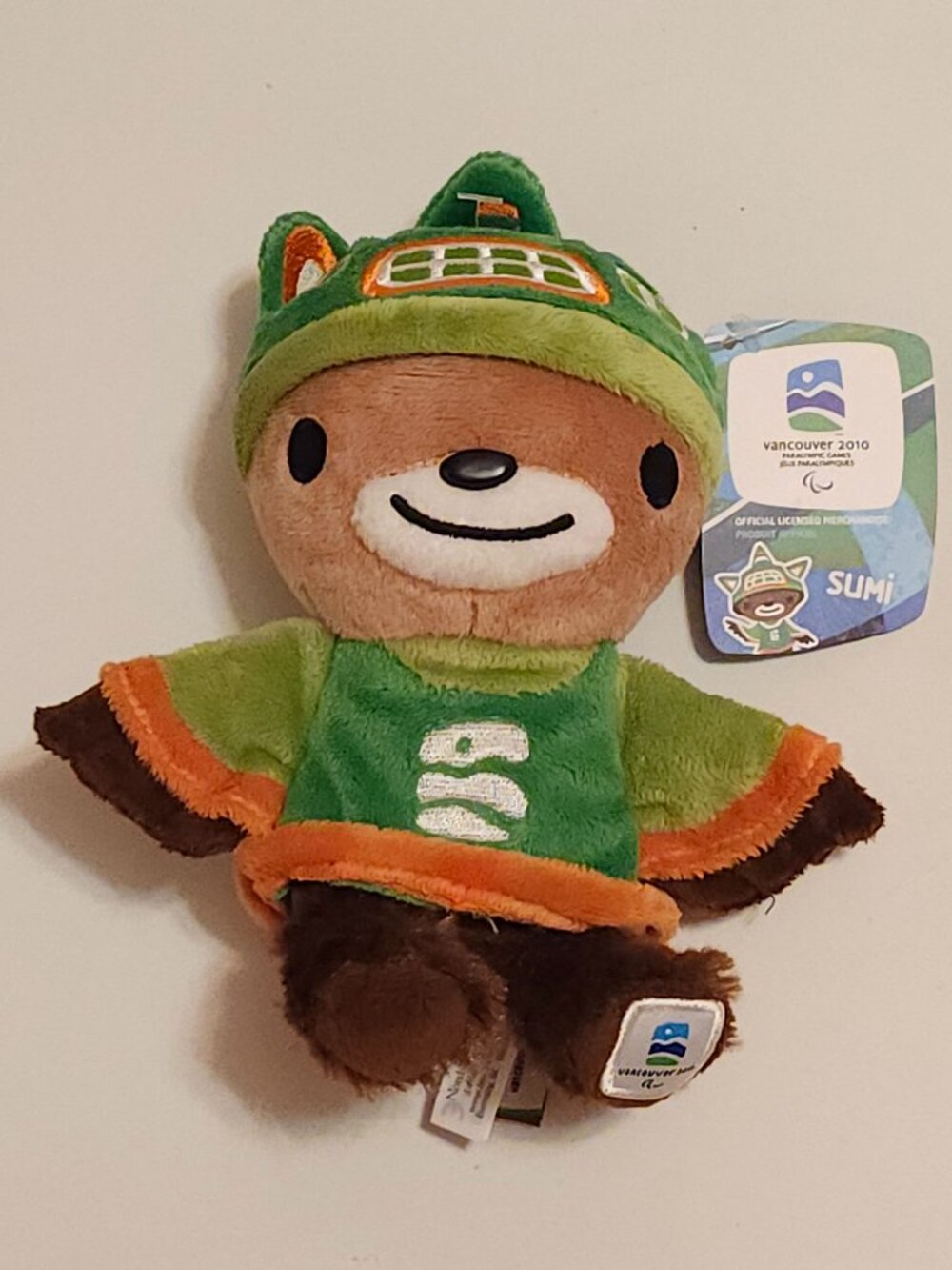 Vancouver 2010 Olympic Mascot Plush Sumi - 10.5" *New/Tags Attached*